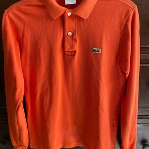 Vintage Lacoste long sleeve polo shirt.  Classic!